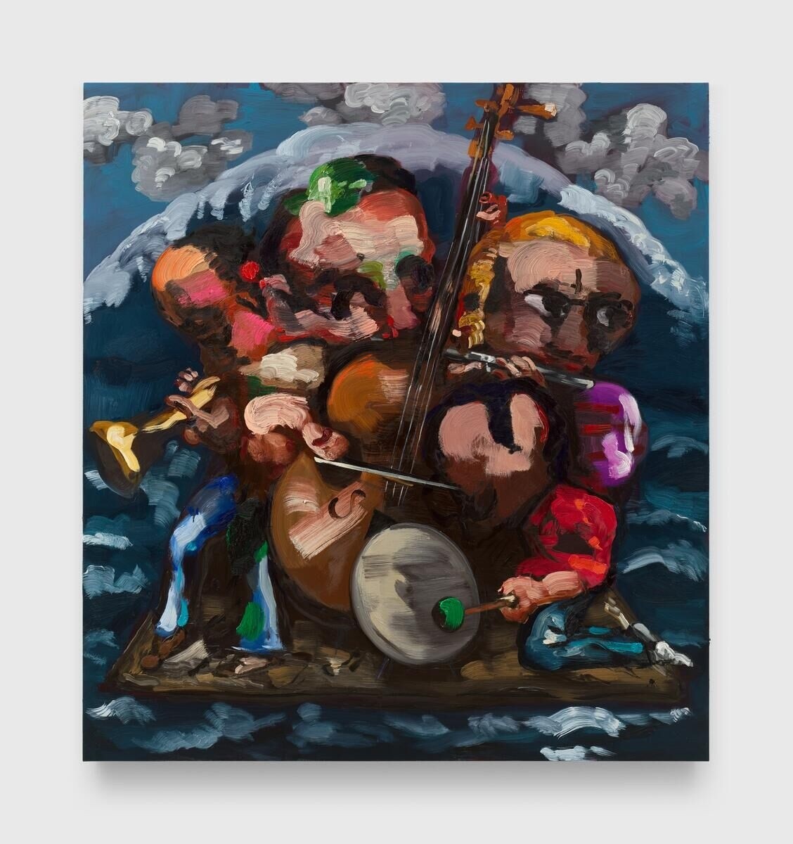 Дана Шютц, The Musicians, 2026. David Zwirner, продана за $900 000. Изображение: David Zwirner